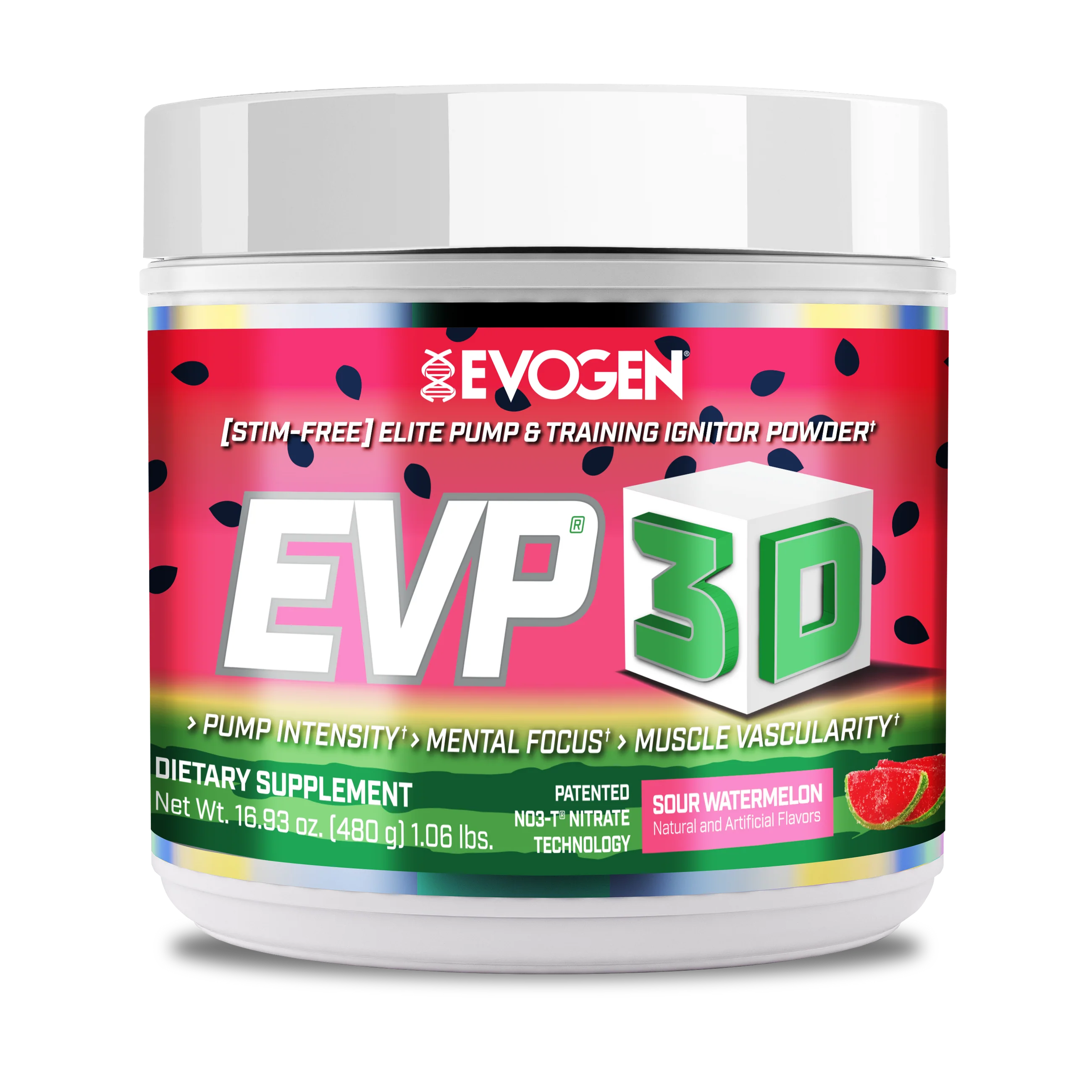 Pre-workout fara cofeina - Pre-workout fara cofeina, Evogen, Evp 3D Stim-free, 480 de grame, pudra