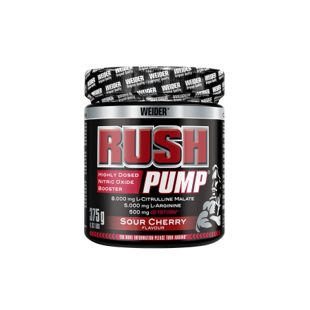 Oxid nitric - Pre-workout fara cofeina, Weider, Rush Pump, 375 de grame, pudra
