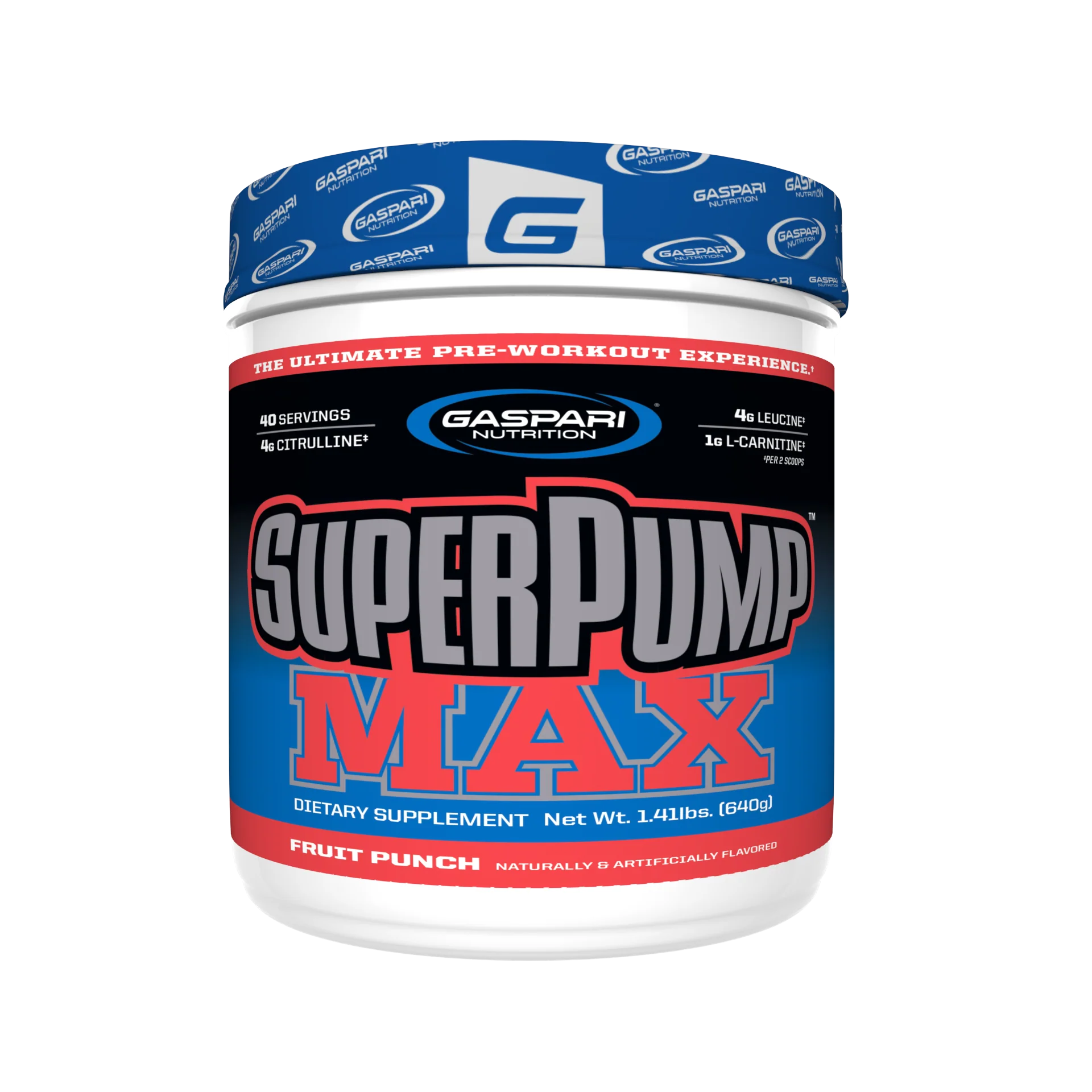 Cu cofeina - Pre-workout, Gaspari Nutrition, SuperPump Max, 640 de grame, pudra