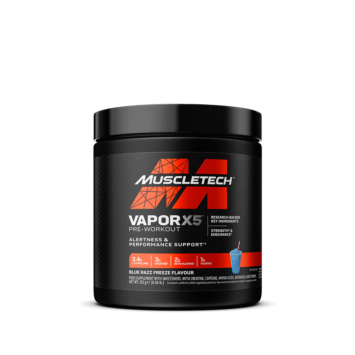 Pre-workout - Pre-workout, MuscleTech, Vapor X5, 252 grame, pudra