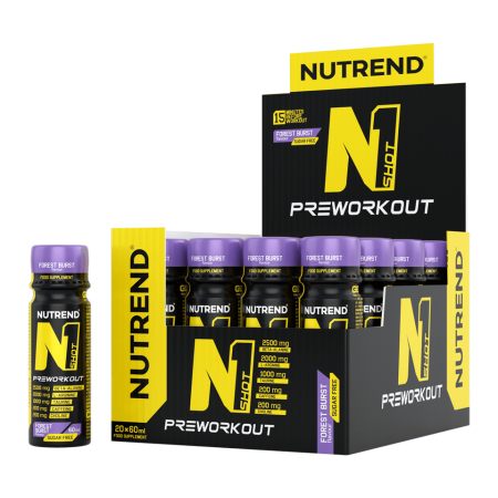 Pre-workout - Pre-workout, Nutrend, N1, Shot de 60ml, lichid