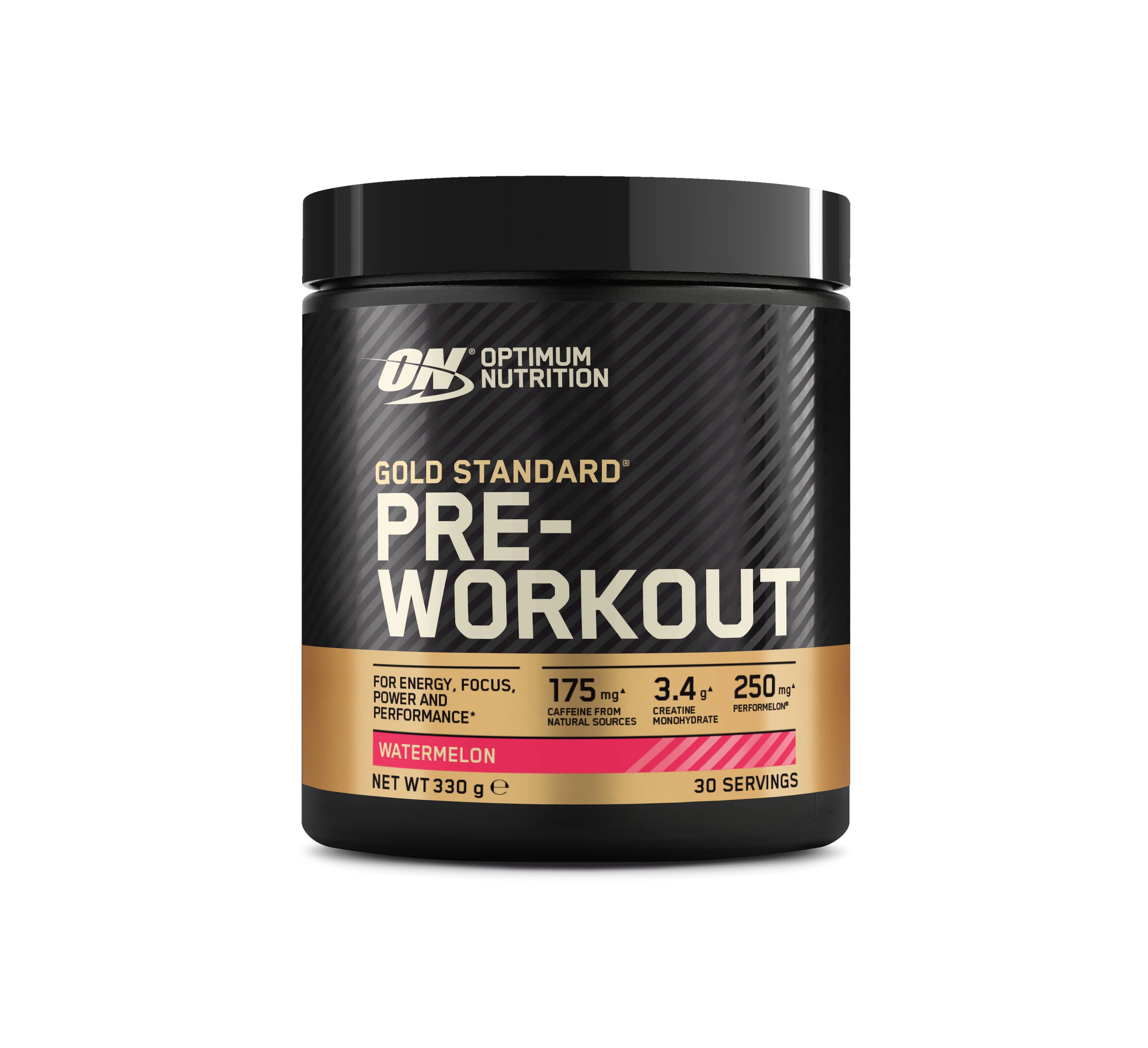 Cu cofeina - Pre-workout, Optimum Nutrition, Gold Standard Pre-workout, 330 de grame, pudra
