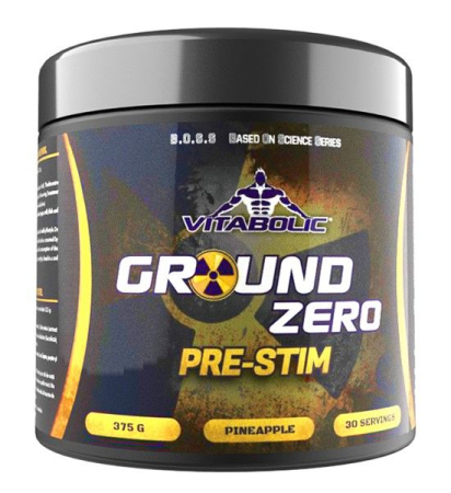 Pre-workout, Vitabolic, Ground Zero Pre-Stim, 375 grame, pudra [0]