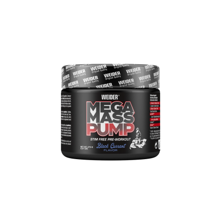 Cu cofeina - Pre-workout, Weider, Mega Mass Pump, 270 de grame, pudra