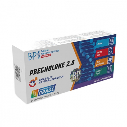 Stimulatoare hormonale - Stimulator hormonal, Balkan Pharmaceuticals, Pregnolone 2.0, 30 de portii, capsule
