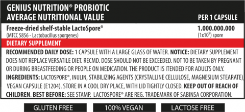 Probiotice, Genius Nutrition, Probiotic, 60 de capsule [1]