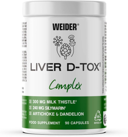 Ficat & Detox - Protector hepatic, Weider, Liver D-Tox, 90caps.