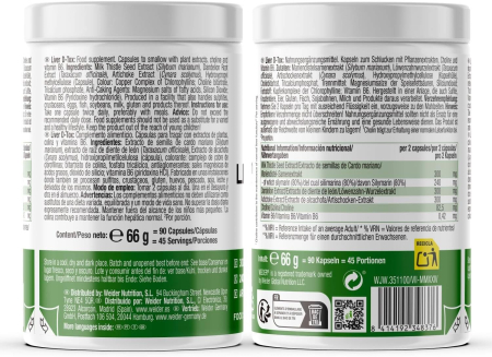 Protector hepatic, Weider, Liver D-Tox, 90caps. [1]