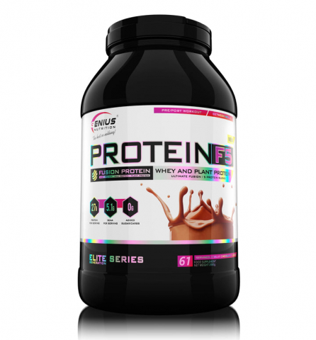 Blend proteic - Blend proteic, Genius Nutrition, Protein-F5, 2kg, pudra proteica