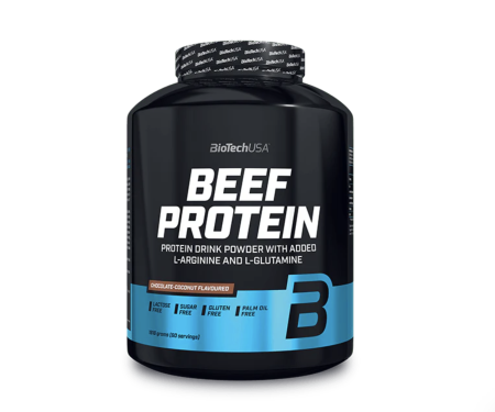 Proteina fara lactoza - Proteina din carne de vita, Biotech USA, Beef Protein, 1.8kg, pudra proteica