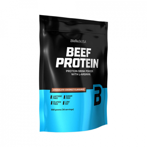 Proteina din vita - Proteina din vita, Biotech USA, Beef protein, 500 de grame, pudra proteica