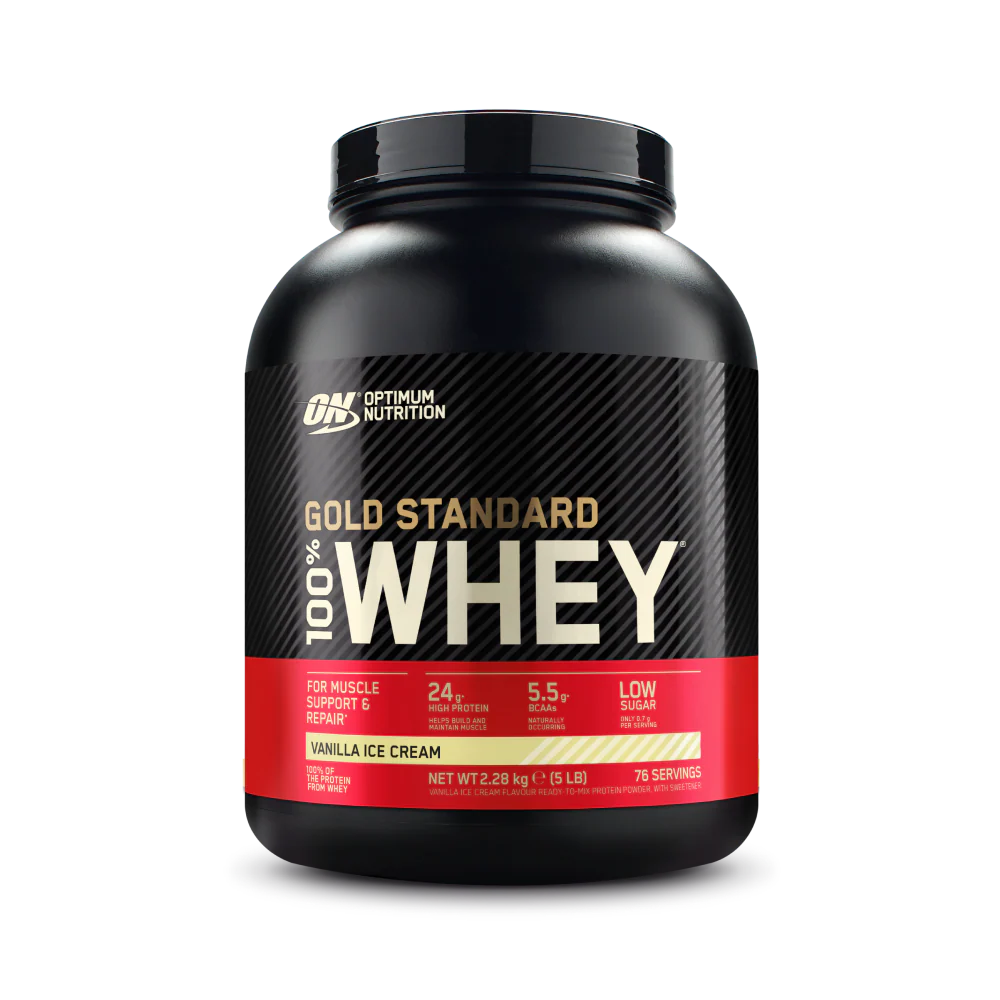 Proteina - Proteina din zer, Optimum Nutrition, 100% Whey Gold Standard, 2.27kg, pudra proteica
