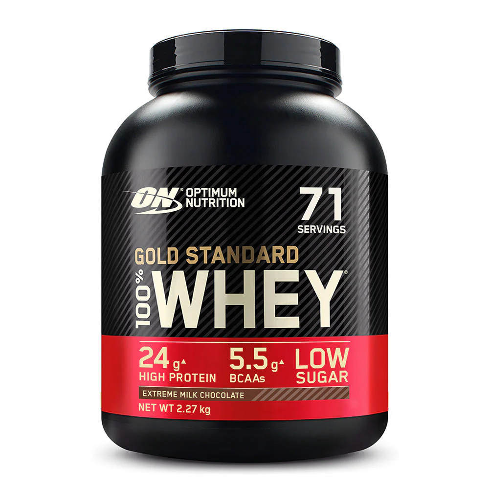 Proteina - Proteina din zer, Optimum Nutrition, 100% Whey Gold Standard, 2.27kg, pudra proteica