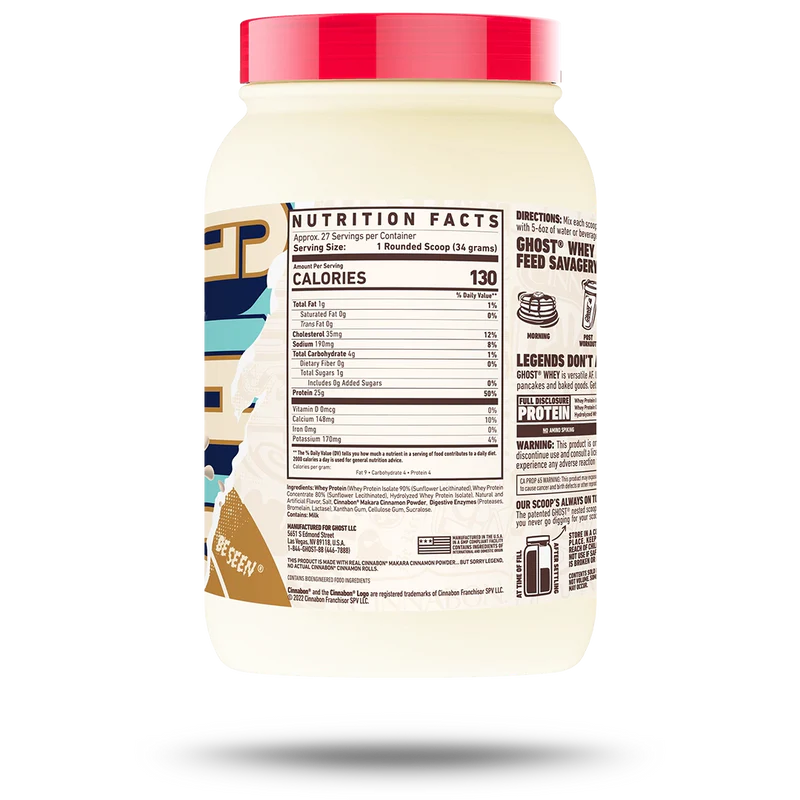 Proteina, Ghost, Ghost Whey, 25 de serviri, 900 de grame, pudra proteica [1]