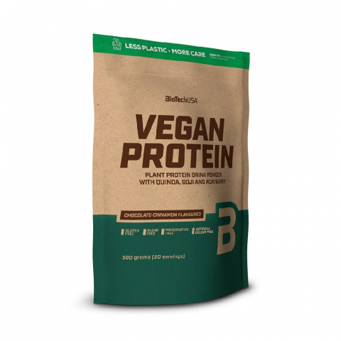 Proteina - Proteina vegana, Biotech USA, Vegan protein, 500 de grame, pudra proteica