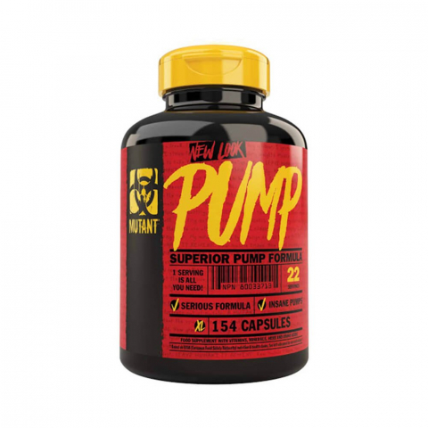 Arginina - Pre-workout, Mutant, Pump, 154 de capsule