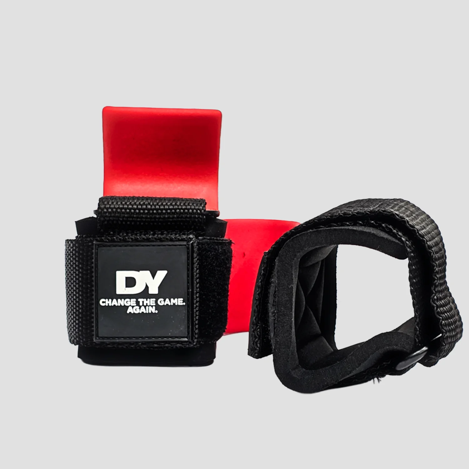Chingi și fașe - Set chingi cu carlig metalic, DY Nutrition, Weight lifting metal hooks