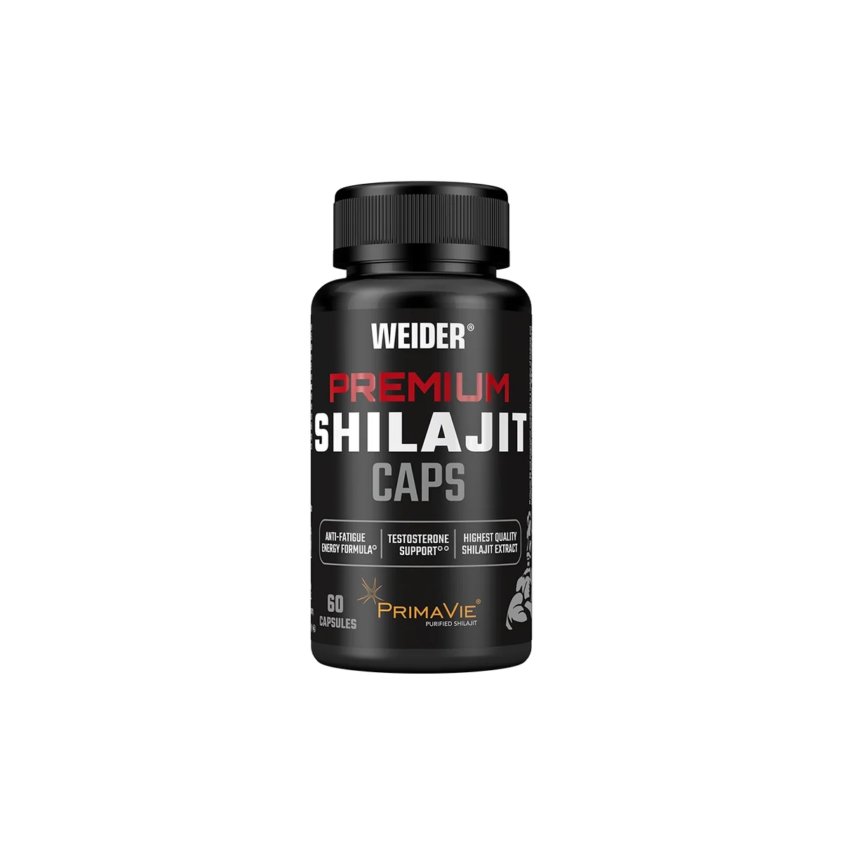 Anabolice Naturale - Shilajit, Weider, Premium Shilajit Caps, 30 de portii, 60 de capsule