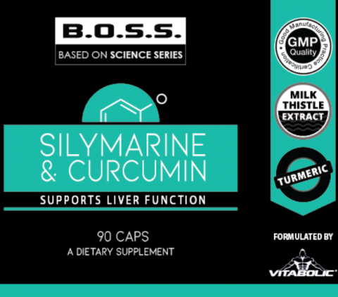 Silimarina + Curcumin, Vitabolic, Silymarine & Curcumin, 90 de capsule [1]