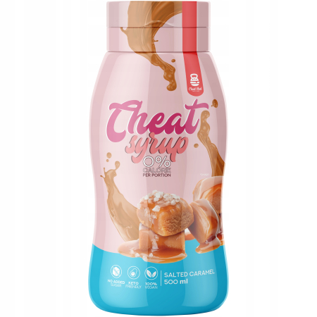 Unturi & Topping-uri - Sirop de caramel sarat fara zahar, Cheat Meal, Cheat Syrup, Salted Caramel, 500ml