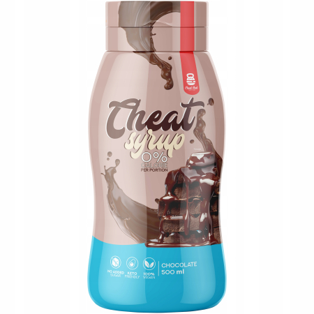 Unturi & Topping-uri - Sirop de ciocolata fara zahar, Cheat Meal, Cheat Syrup Chocolate, 500ml