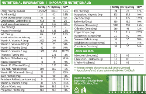 Super aliment, Vitabolic, Superfood Greens and More, 300 de grame, pudra [1]