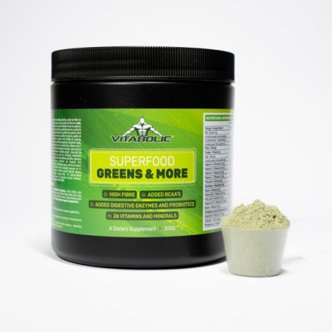 Super aliment, Vitabolic, Superfood Greens and More, 300 de grame, pudra [3]