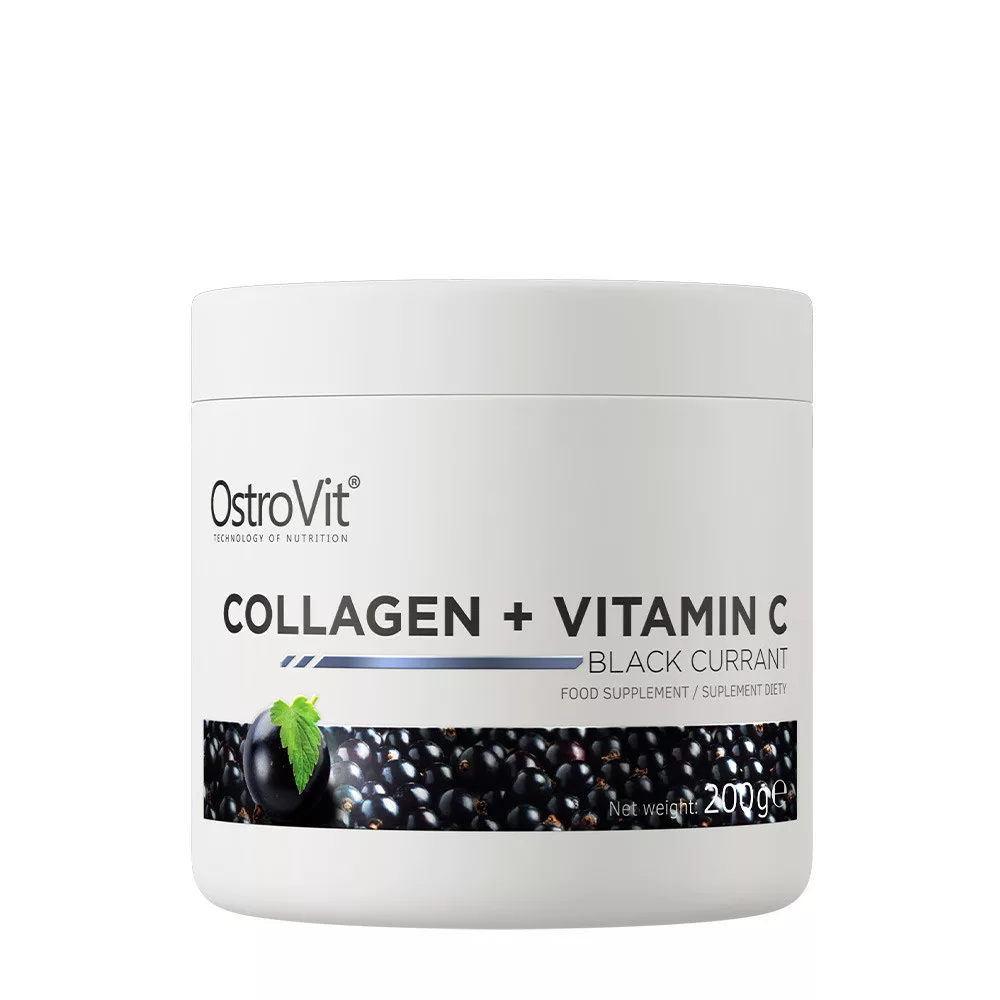 Colagen & Articulatii - Supliment pentru articulatii cu colagen, OstroVit, Collagen + Vitamin C, 200 de grame, pudra