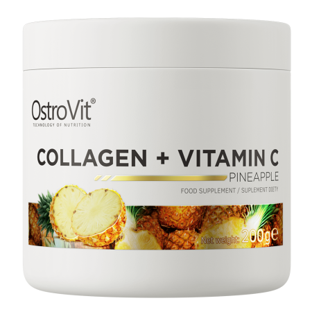 Sanatate articulara - Supliment pentru articulatii cu colagen, OstroVit, Collagen + Vitamin C, 200 de grame, pudra