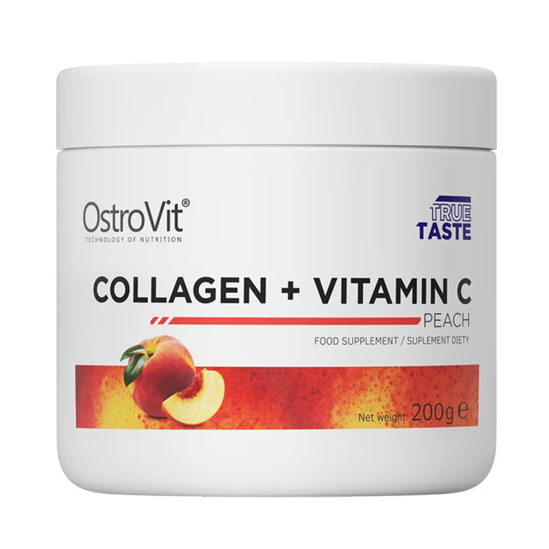 Sanatate articulara - Supliment pentru articulatii cu colagen, OstroVit, Collagen + Vitamin C, 200 de grame, pudra