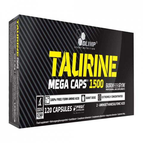 Pre-workout - Taurina, Olimp Sport Nutrition, Taurine Mega Caps 1500, 120 de capsule