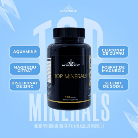 Complex de minerale, Vitabolic, Top Minerals, 100 de capsule [2]