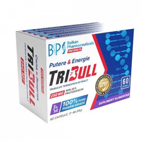 Stimulatoare hormonale - Stimulator hormonal, Balkan Pharmaceuticals, Tribull, 60 de capsule