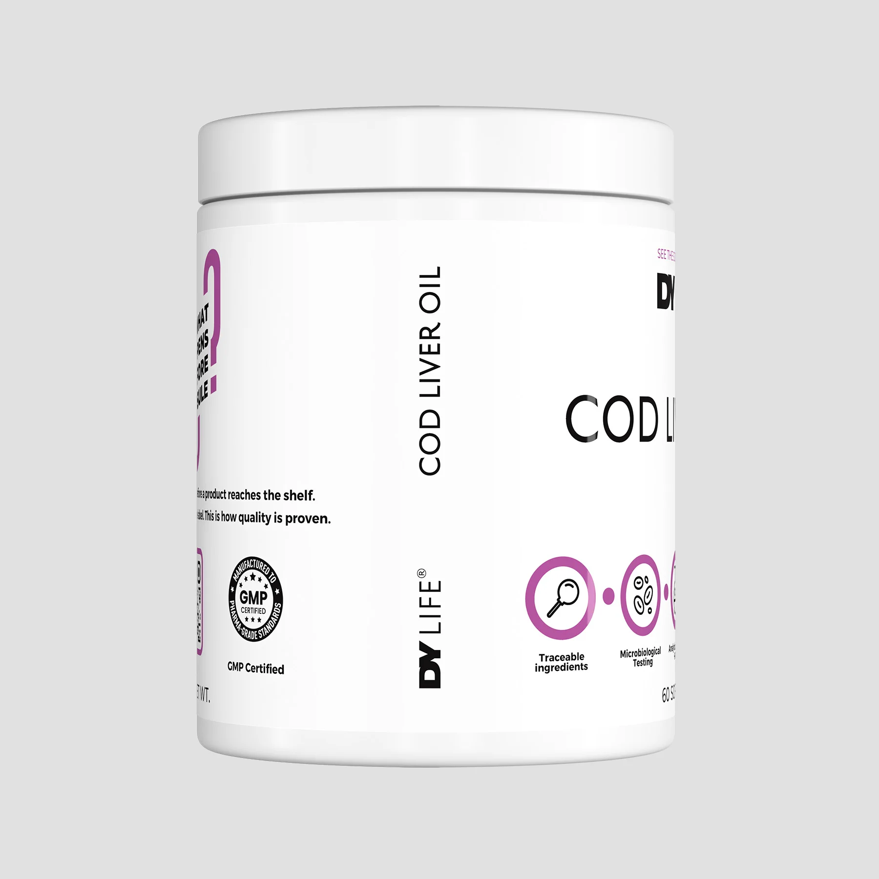 Ulei de ficat de cod, DY Life, Cod Liver Oil, 60 de capsule moi [3]