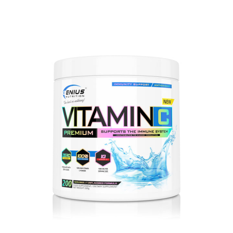 Vitamine si minerale - Vitamina C, Genius Nutrition, 200 de grame, pudra