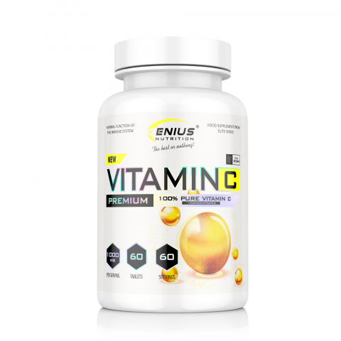 Vitamine si minerale - Vitamina C, Genius Nutrition, 60 de tablete