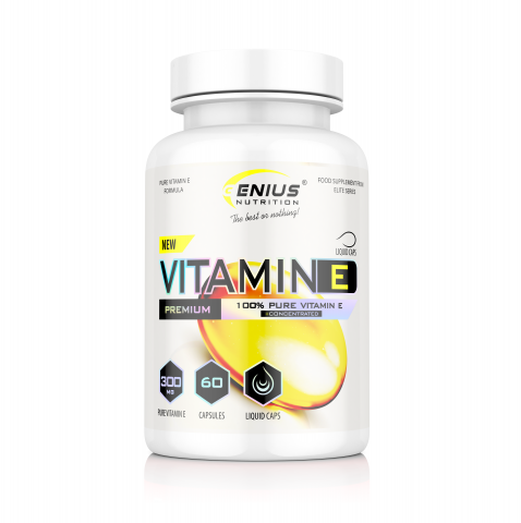 Vitamina E - Vitamina E, Genius Nutrition, 60 de capsule cu lichid