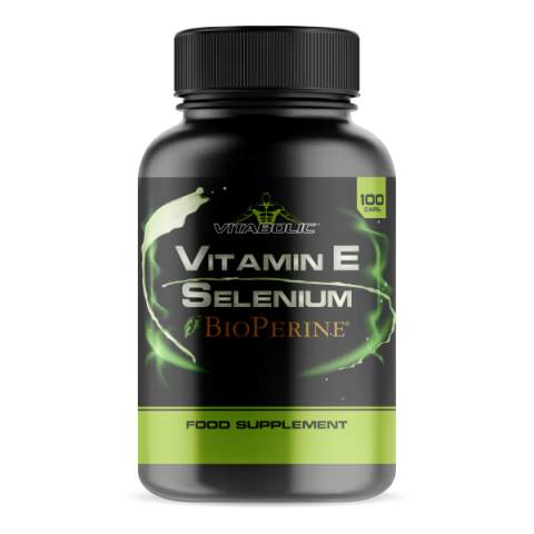 Vitamina E - Vitamina E + seleniu, Vitabolic, Vitamin E & Selenium, 100 de capsule