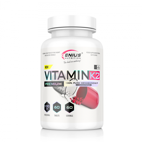 Vitamina K - Vitamina K2, Genius Nutrition, 60 de tablete