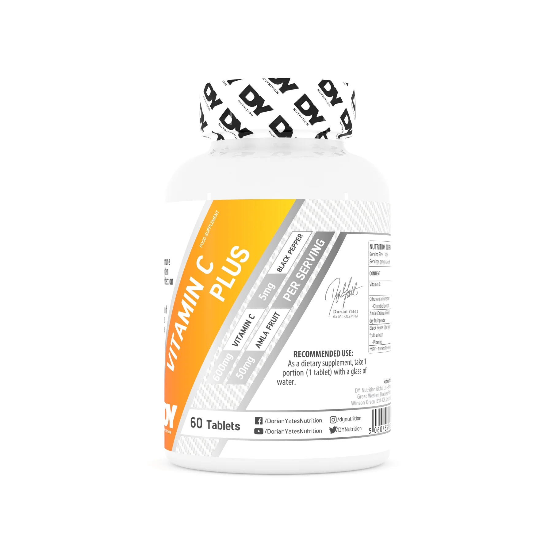 Vitamina C, DY Nutrition, Vitamin C Plus, 60 de tablete [1]