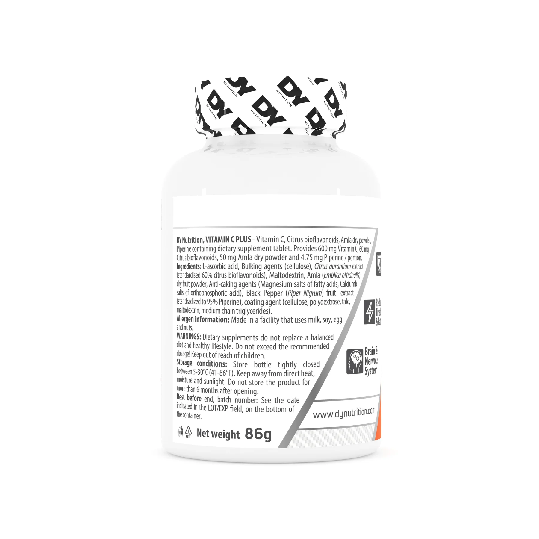 Vitamina C, DY Nutrition, Vitamin C Plus, 60 de tablete [3]