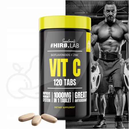 Vitamina C + Zinc, Hiro.Lab, 1000mg Vit. C + 10mg Zinc, 120 de tablete [3]