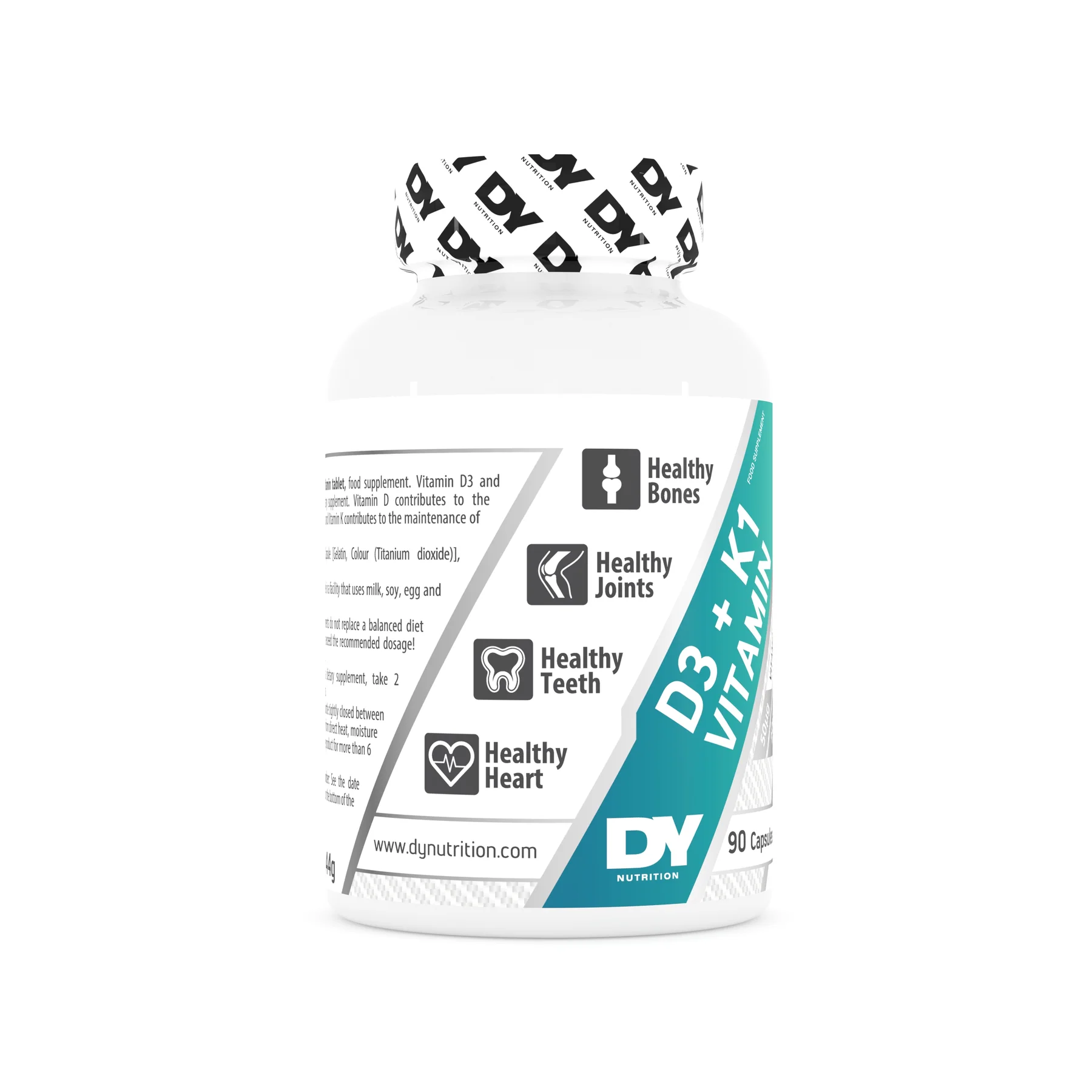 Vitamina D3 + K2, DY Nutrition, 30 de capsule [4]