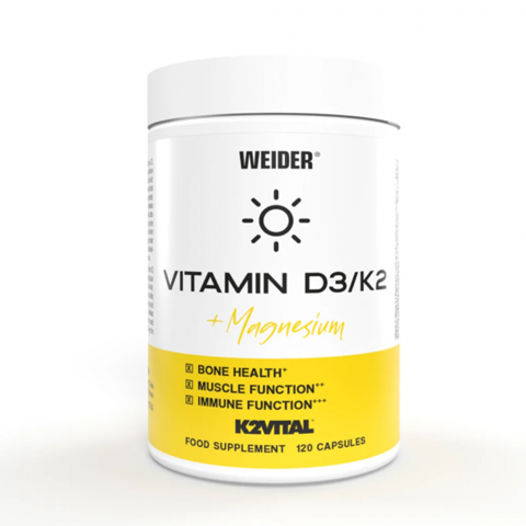 Sanatate generala - Vitamina D3/K2 + Magneziu, Weider, 120 de capsule
