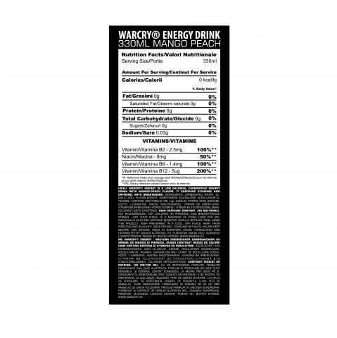 Pre-workout, Genius Nutrition, Warcry energy drink, doza de 330ml [1]