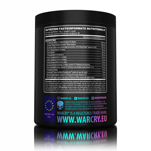 Pre-workout, Genius Nutrition, Warcry Pre, 400 de grame, pudra [1]