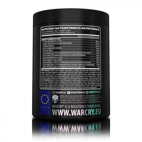 Pre-workout, Genius Nutrition, Warcry Shredz, 300 de grame, pudra [2]