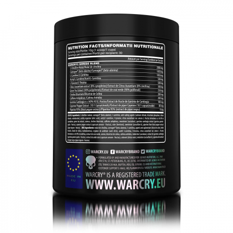 Pre-workout, Genius Nutrition, Warcry Shredz, 300 de grame, pudra [2]