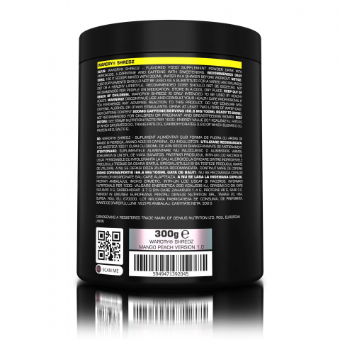 Pre-workout, Genius Nutrition, Warcry Shredz, 300 de grame, pudra [2]