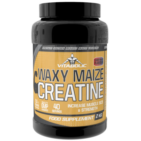 Creatina - Creatina imbogatita cu carbohidrati, Vitabolic, Waxy Maize Creatine, 2kg, pudra
